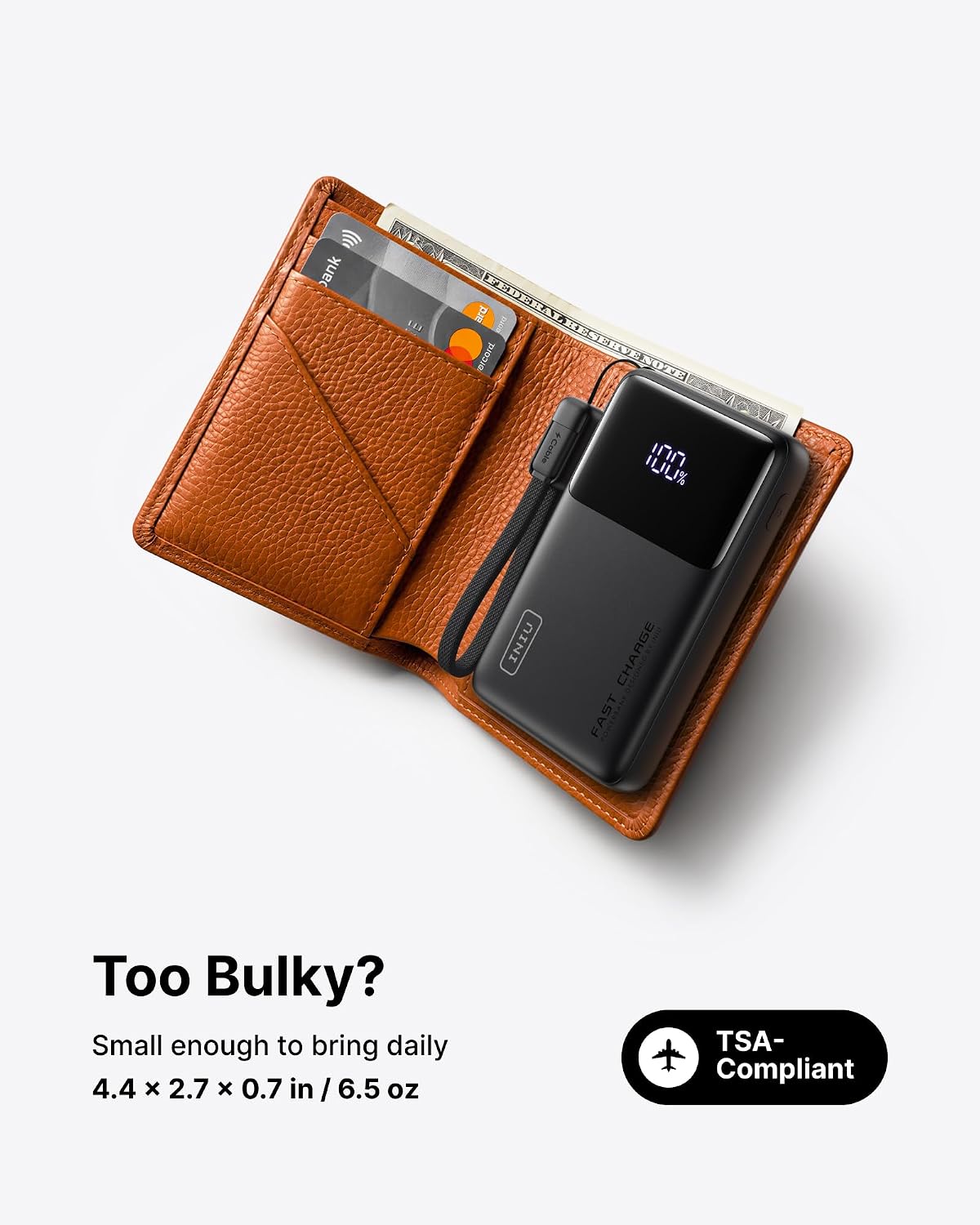 INIU Power Bank 10000mAh 45W Carga Rapida: Tu Carga Compacta Pa To 4