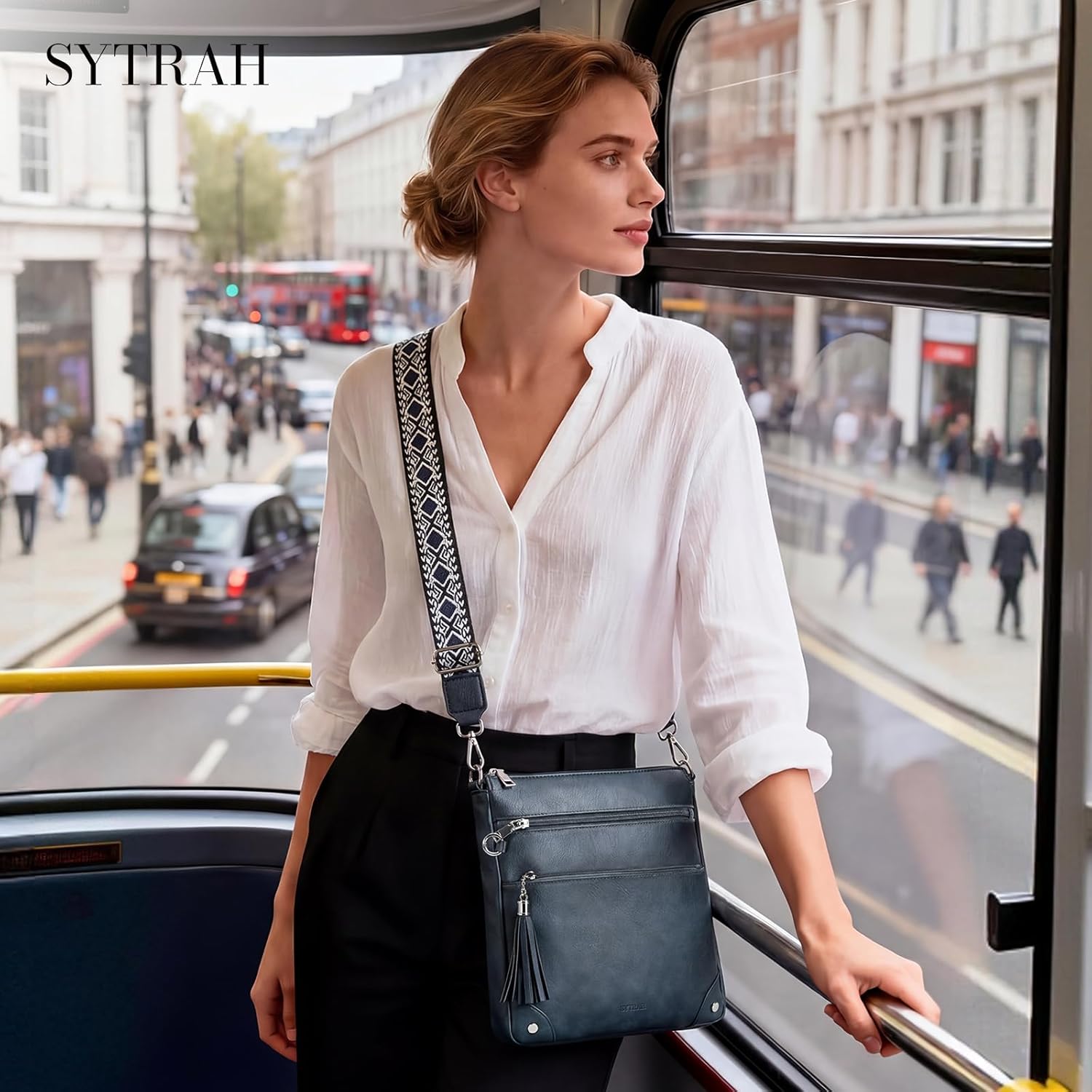 Anti Theft Crossbody Purses for Women RFID Blocking Crossbody Bags, Travel Shoulder Purse with Built-in Wallet