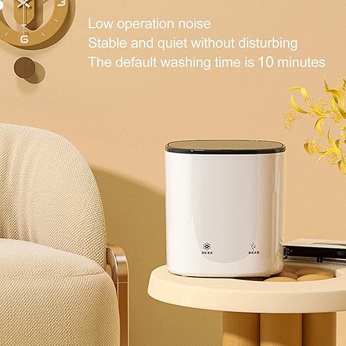 Miniatura 3 de Mini lavadora, lavadora portátil de limpieza de luz azul de 4.5 L para ropa interior, calcetines, lavadora compacta para apartamentos, camping,