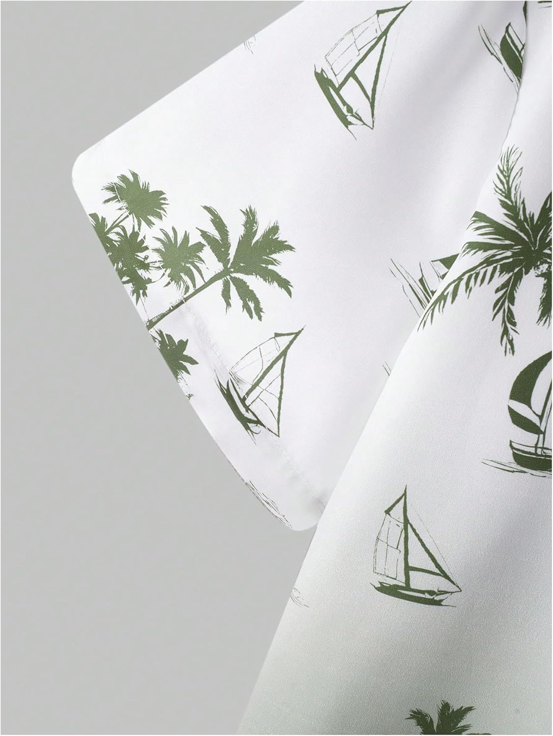 WDIRARA Men's 2 Piece Outfit Short Sleeve Button Down Hawaiian Shirt Shorts Set Beach Vacation Outfits Multicolor Large - Image 4