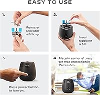 Vista 18 de Thermacell E-Series Rechargeable Mosquito Repeller with 20’ Mosquito Protection Zone; Bug Spray Alternative; Scent Free