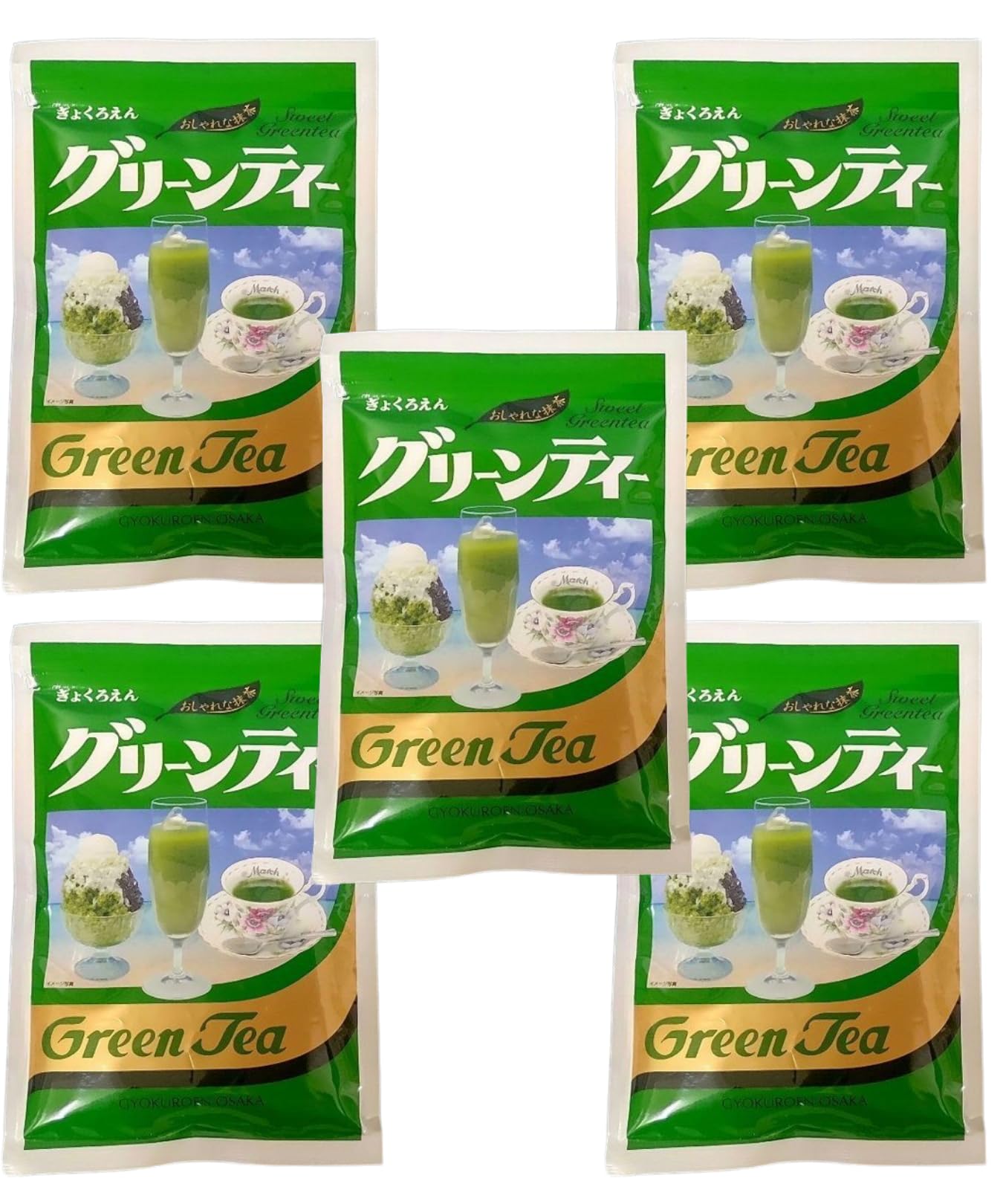 Amazon | 大阪ぎょくろえん グリーンティ600g（120g×5袋）人工甘味料不