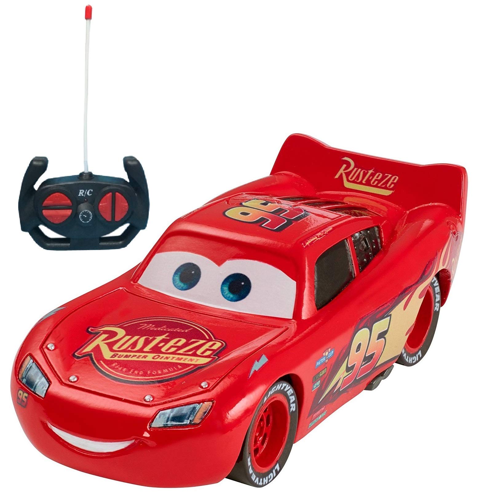 Lightning Mc Queen Remote Control Car, Red with Steering Remote