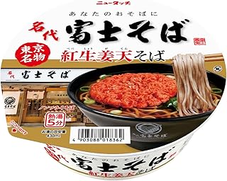 ニュータッチ 名代富士そば紅生姜天そば 124g ×12個