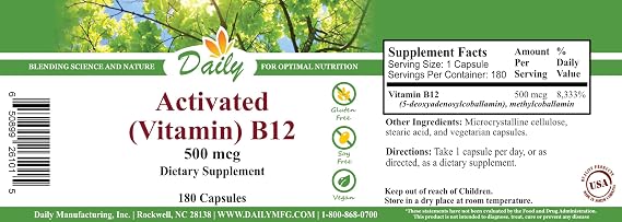Daily Manufacturing Activated Vitamin B12