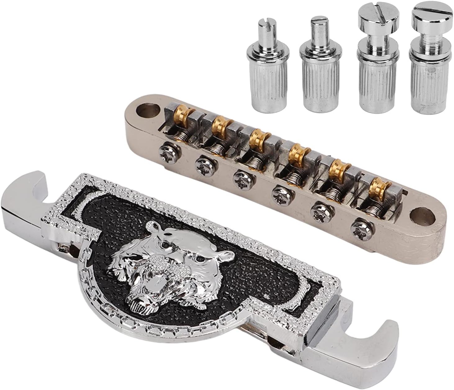 Guitar Roller Saddle Bridge Roller Saddle Bridge Metal Guitar Bridge