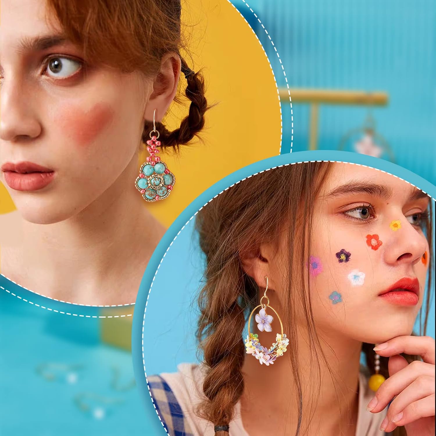 Beebeecraft 200Pcs/Box Earring Hooks for Jewelry Making, 18K Gold Plated Ear Wires Fish Hook Earrings with 200Pcs Clear Rubber Earring Backs for DIY Earring Making - Image 6