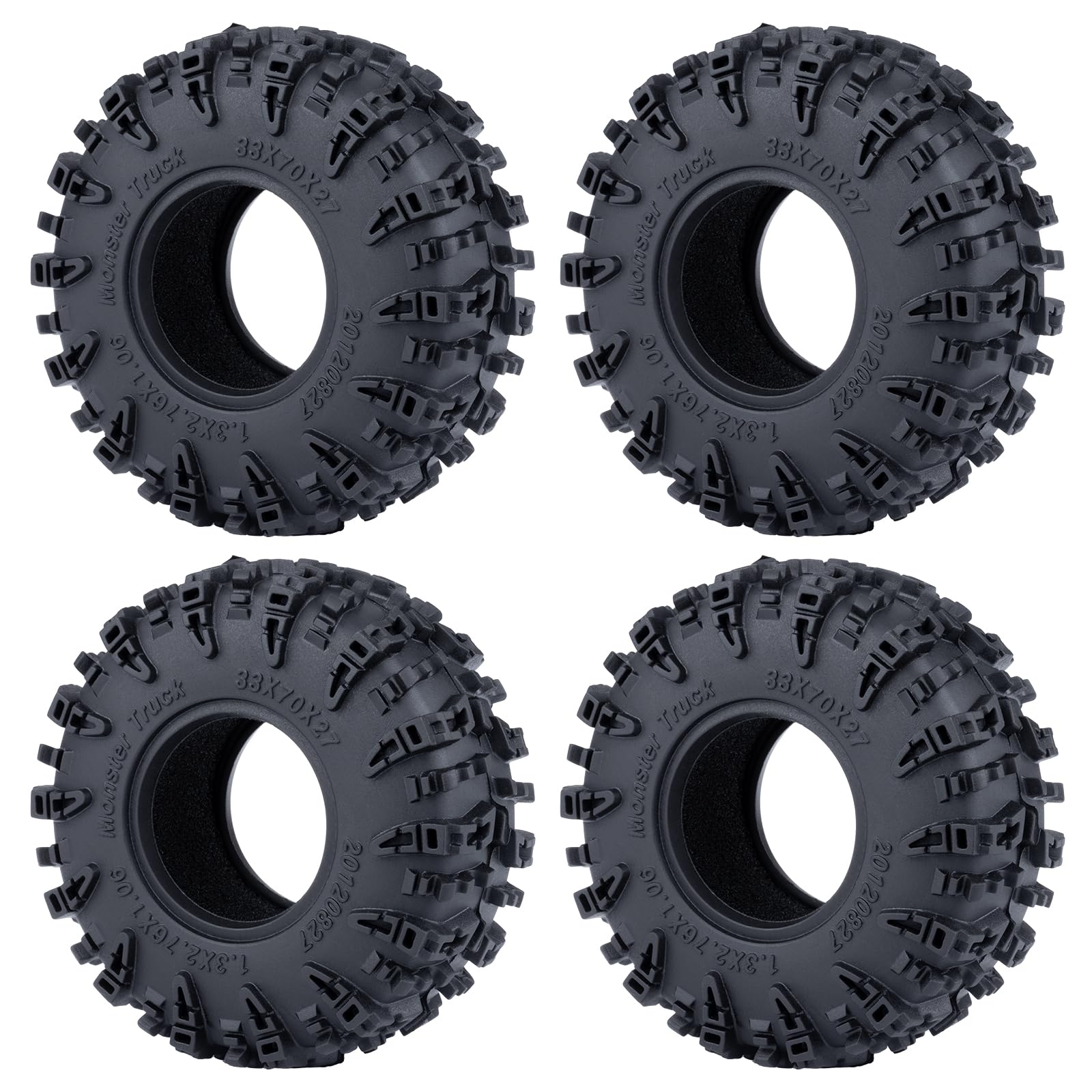 RCHUBAM 1.3 RC Crawler Tires 70 * 27mm TRX4M 1.3