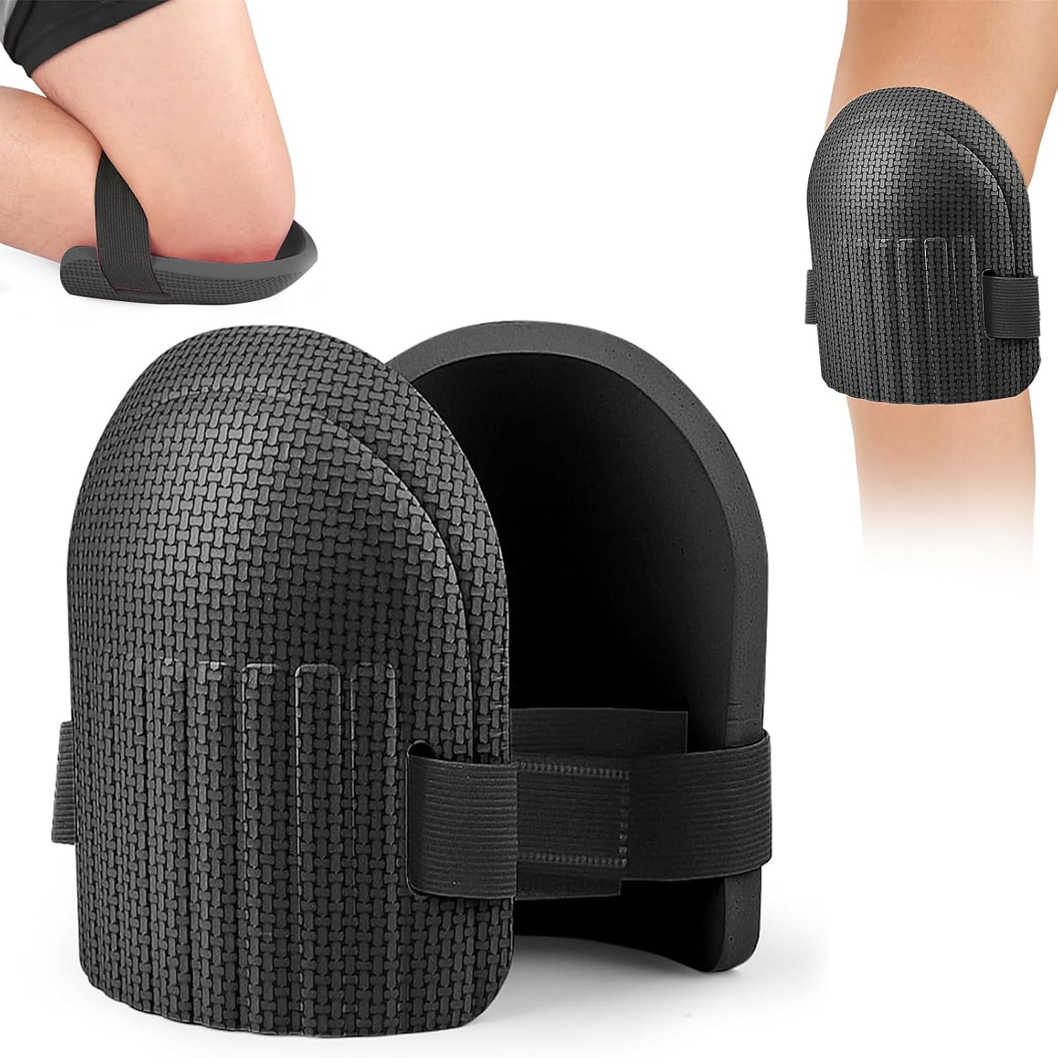 Knee Pads for Construction and Gardening – Lightweight and Durable EVA Foam, Adjustable Straps, Non-Slip, 17x18 cm, Comfortable Protection for Men and Women, Ideal for Work, Yoga, and DIY Pr - Amazon product rated Grade B