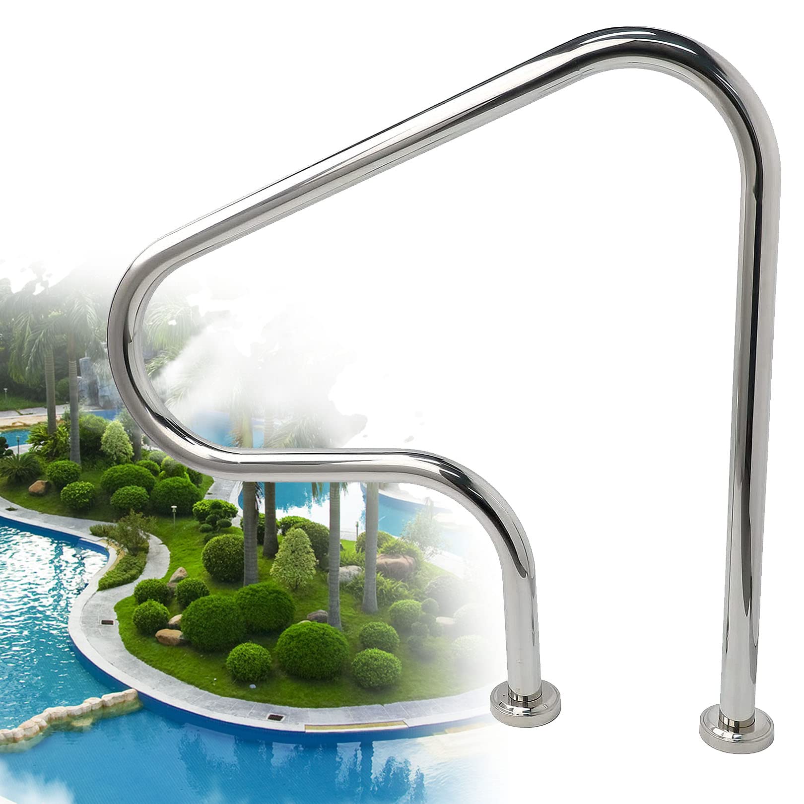 Main courante de sécurité pour piscine pour éviter les glissades