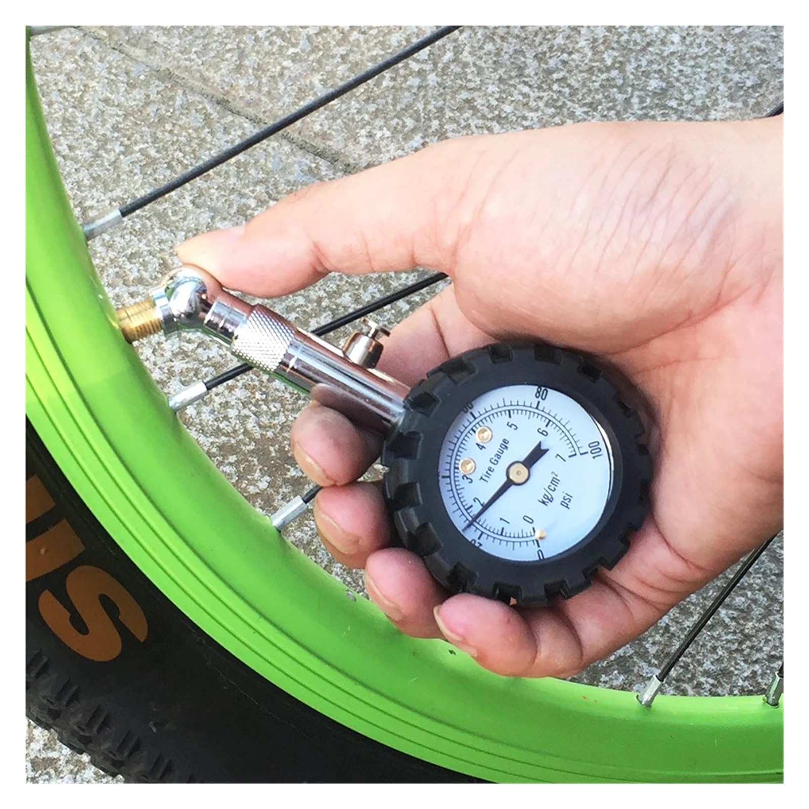 Manomètre De Pression De Pneu Intelligent, 100 Psi, Analogique, Professionnel, For Valves, Voitures, Vélos, Motos, Mécaniciens Facile à Utiliser