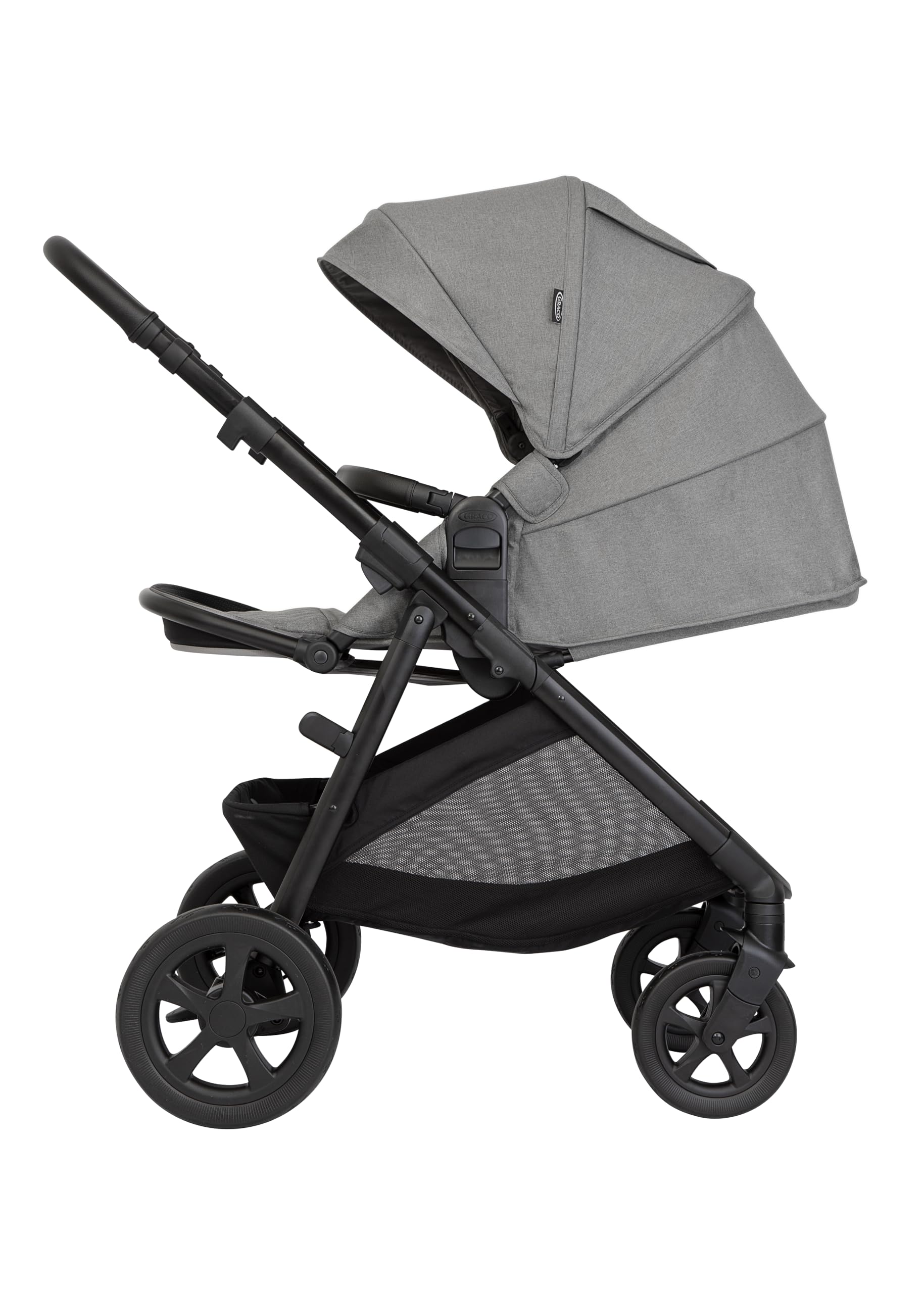 Graco Near2Me Dlx Trio Poussette Siège Auto Bébé Nacelle Gris Ash