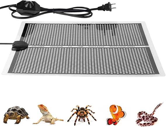 Alfombra Reptiles Lavable 40x25 Cm - Tapete Terrario Cortable, Absorbente - Para Tortugas, Gecos, Lagartos