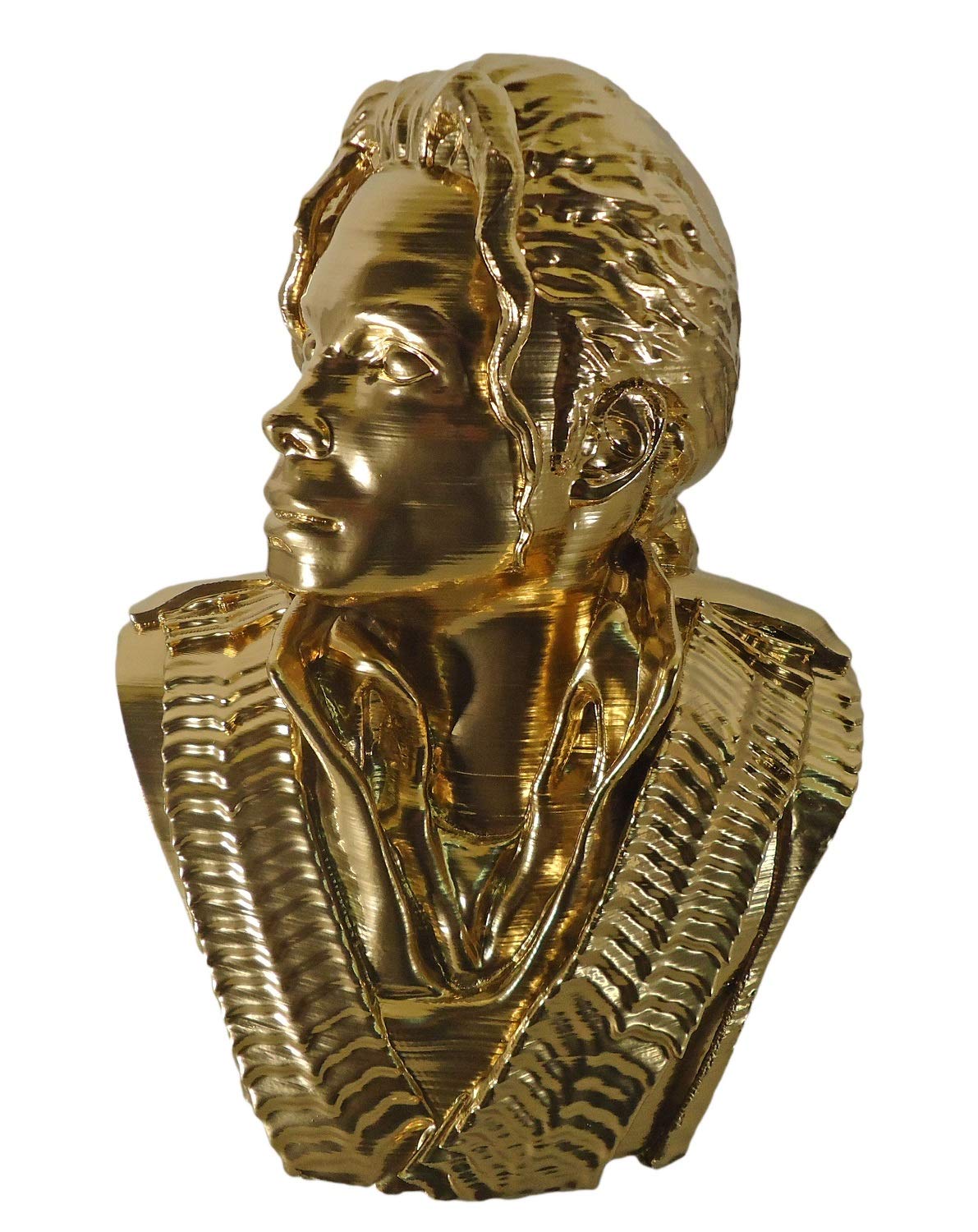 Oud-Romeins Goud en granaat Ring met granaatdiepdruk, buste van een dame