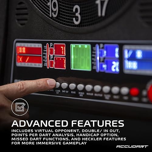 Miniatura 3 de Accudart Apollo - Armario electrónico de diana - 38 modos de juego - 137 variaciones de juego - Características avanzadas - Colorido puntuación