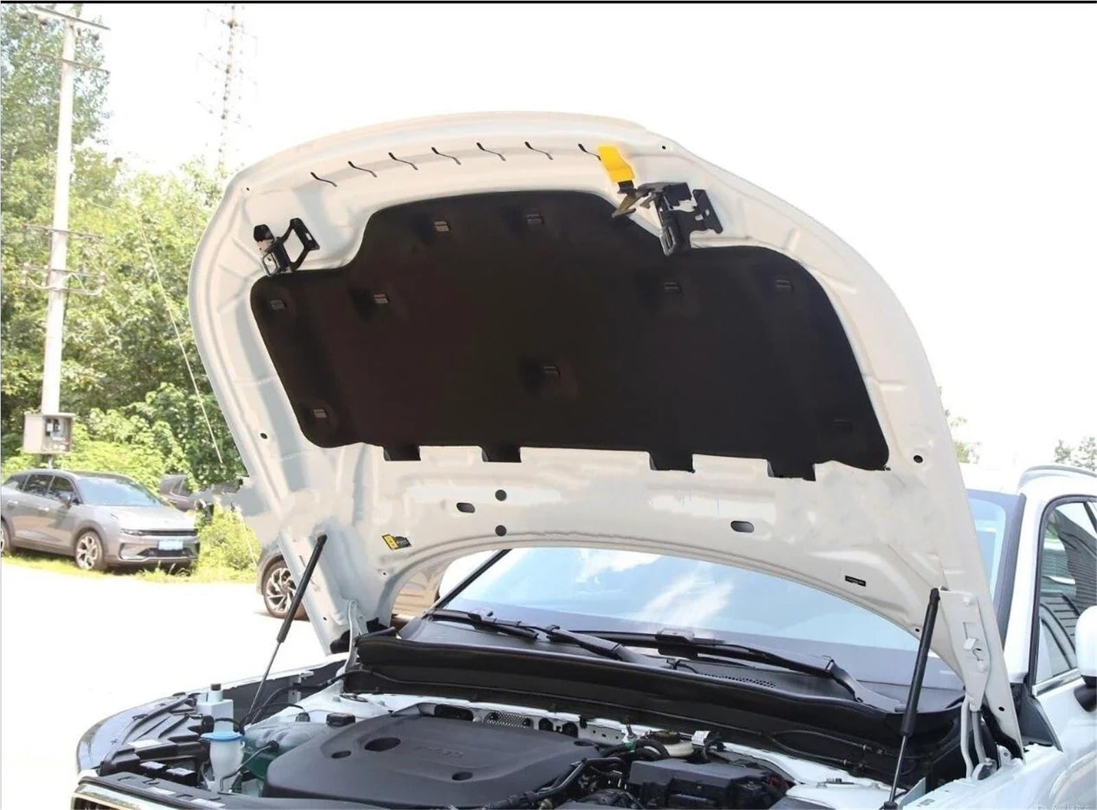 Para Volvo XC40 2020-2025 Aislamiento Térmico De Algodón Aislamiento Acústico Almohadilla Aislamiento Térmico Algodón Modificada Espuma Aislante Capó