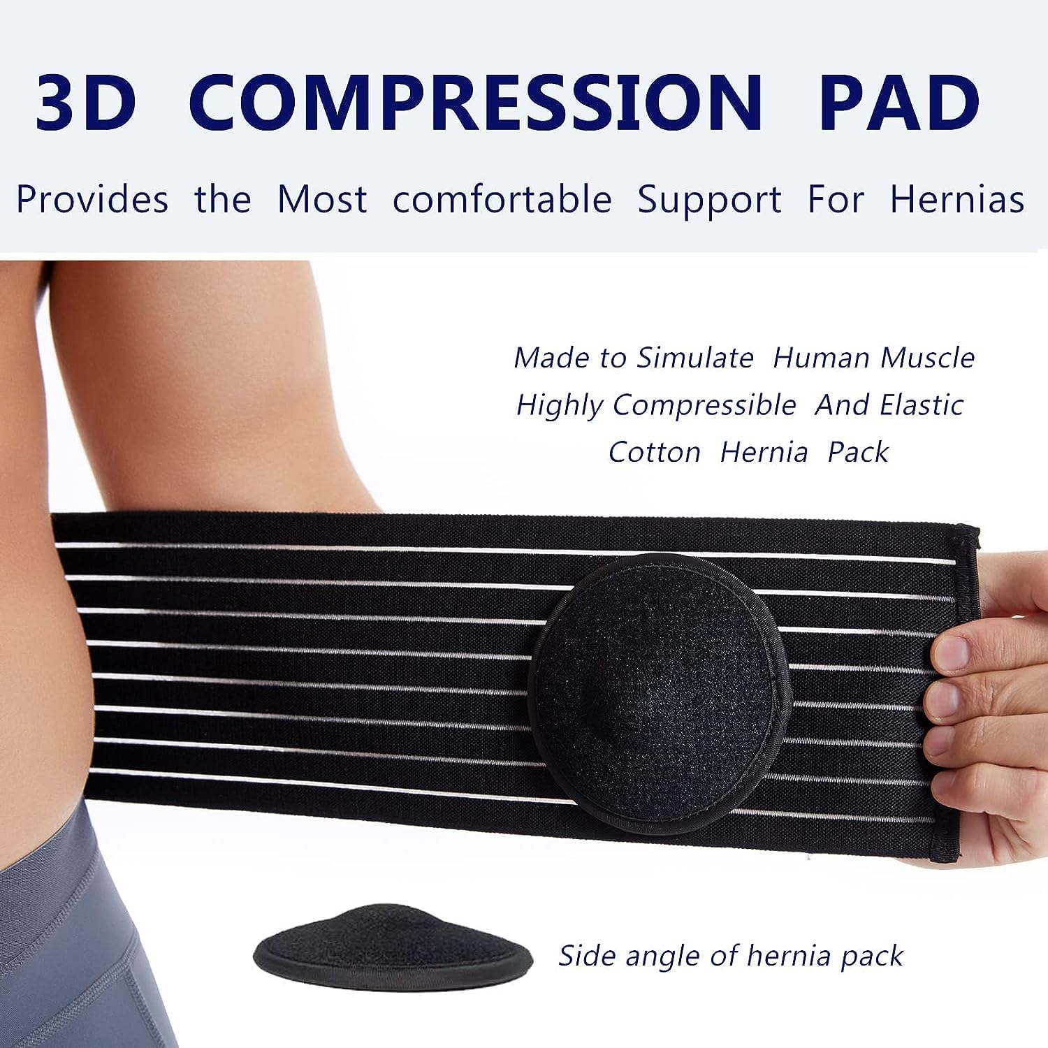 Ceinture Pour Hernie Ombilicale Pour Hommes Et Femmes - Ceinture De soutien Abdominal Avec Coussin De Compression - Aide Chirurgicale Pour Hernie Ombilicale