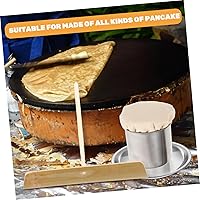 Vista 5 de TIDTALEO 1 Unidades de herramientas para panqueques Herramientas especiales Kit de herramientas para el hogar Kit de barbacoa Crepe Spreader Stick