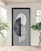 Vista 23 de Adhesivo Mural de Puerta FLFK - Zen, Pegue y Despegue, Tamaño Combinado 32"x80", Dividido en 2 Piezas