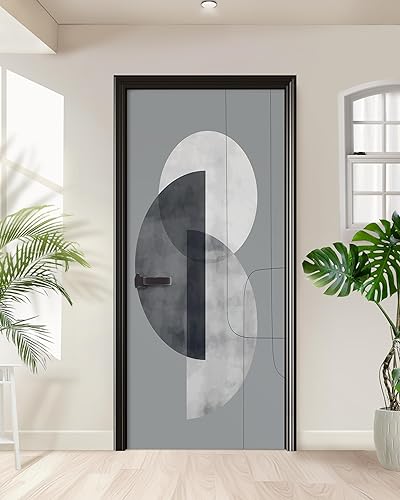 Miniatura 23 de Adhesivo Mural de Puerta FLFK - Zen, Pegue y Despegue, Tamaño Combinado 32"x80", Dividido en 2 Piezas