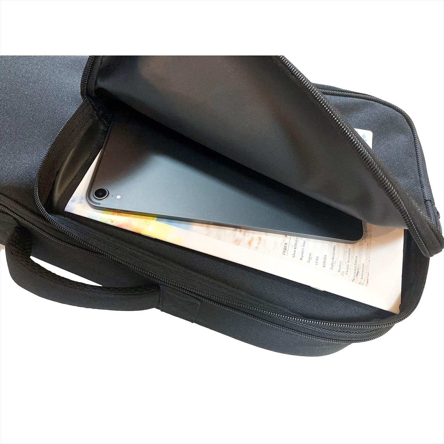 KIWAYA KLC-Con/BK Concert Size Ukulele Light Case (Long Neck Compatible, Durable, Lightweight, With Retractable Shoulder Strap)