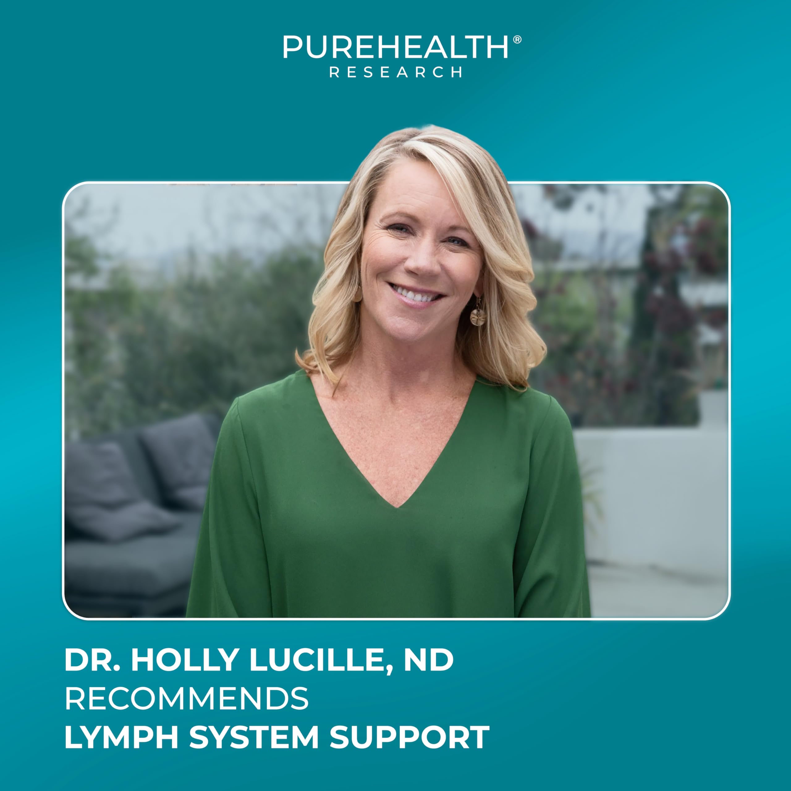 PUREHEALTH RESEARCH Lymph System Support Supplement - Lymphatic Drainage Supplement with Dandelion Extract, Cleavers, Burdock Powder - Reduce Swelling and Cleanse Lymph - 1 Bottle