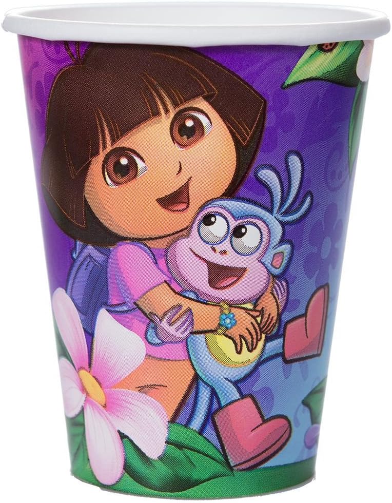 Dora's Flower Adventure 9 oz Cups (Set Of 8) Home & Kitchen