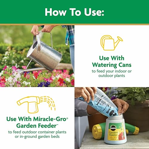 Miniatura 7 de Miracle-Gro Alimento soluble en agua para plantas multiusos, fertilizante para plantas de interior o exterior, rosas, flores, plantas