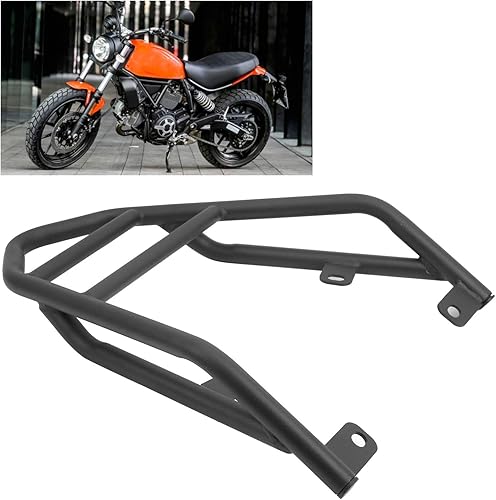 Miniatura 4 de Aramox Bastidor, Portaequipajes Trasero Soporte de tubo de acero apto para Scrambler 400 SIXTY2, OEM: M516-B035-BLK