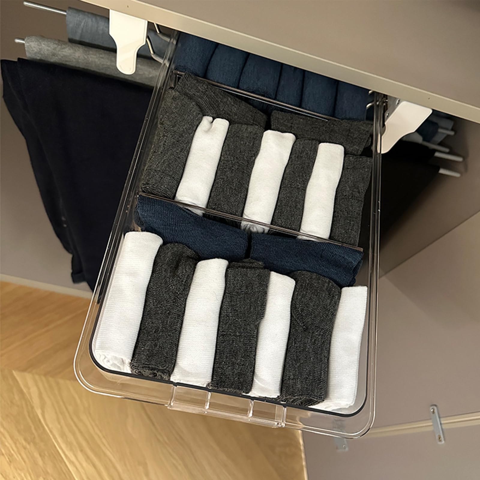 Organizer Cassetti Armadio, Estraibile Salvaspazio, Cassetto Regolabili
