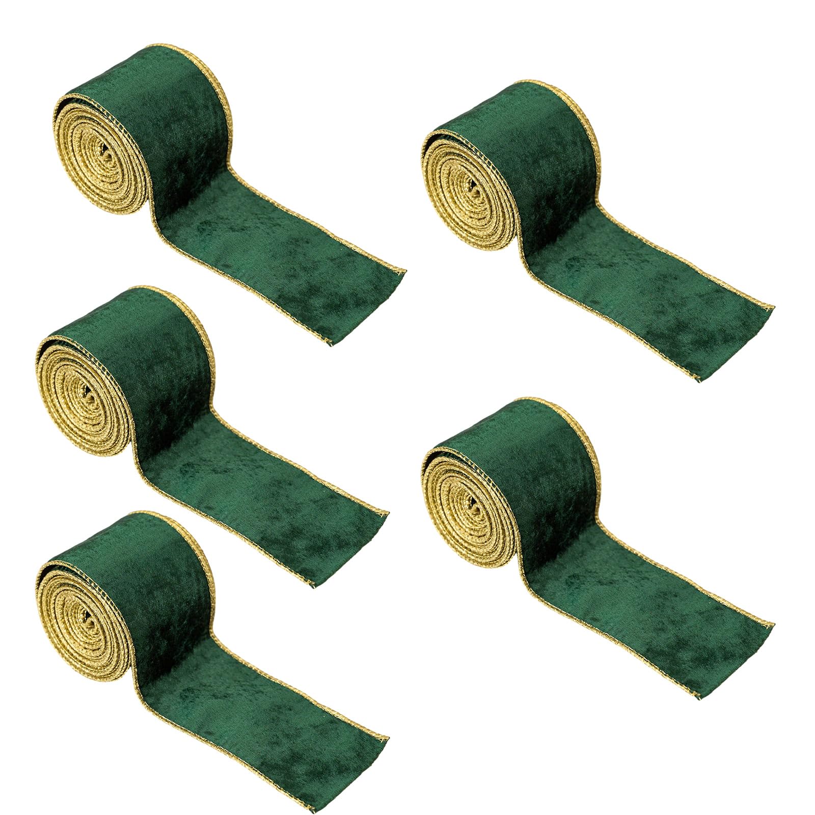 Carotoe Green Christmas Wreaths And Tree Ornament Multipurpose Christmas Ribbons Decorative Ribbons For Presents Wrapping Present Packaging Accessories
