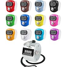 Amble Clicker Counter, 5 Digit LCD Tally Counter Clicker, Hand Pitch Counter Clicker 12 Colors & Metal