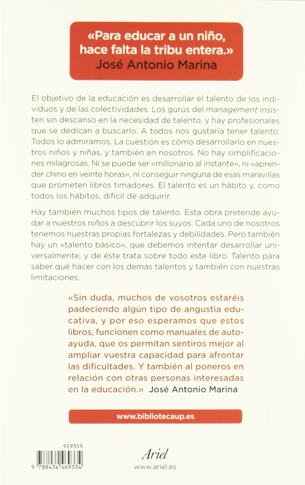 Carpeta de La educación del talento