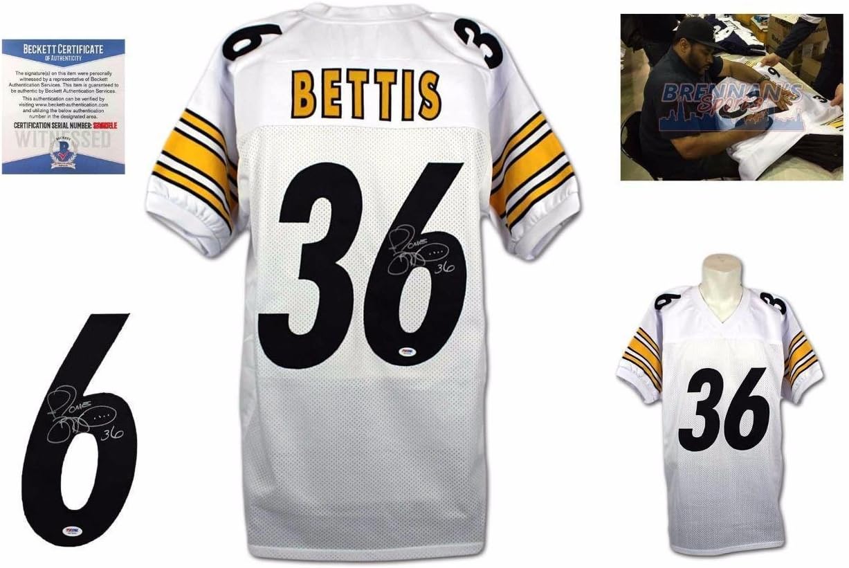 Jerome Bettis Signed Jersey Beckett White Beckett Authentication