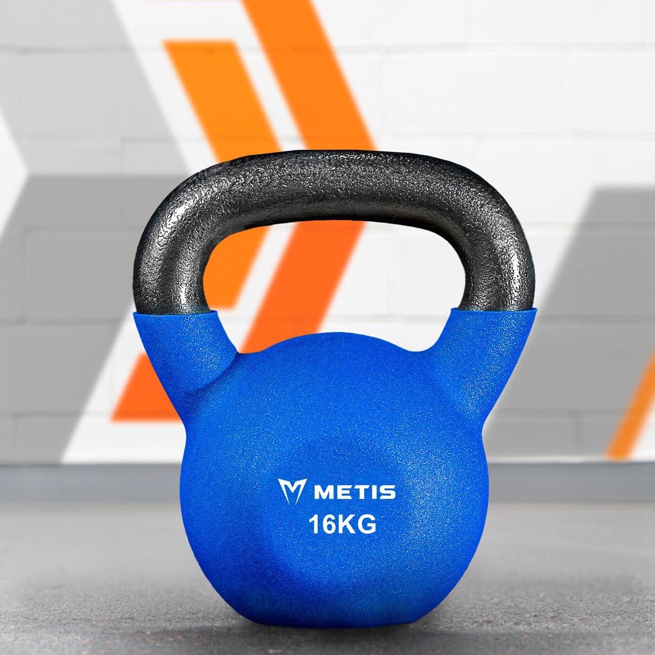 METIS Neoprenowe hantle Kettlebell [4-20 kg] | Sprzęt treningowy do treningu domowego i siłowni fitness – ciężkie hantle Kettlebell | Żeliwne hantle Kettlebell – tylko pojedyncze obciążniki, nie pełen zakres (kompletny zestaw)