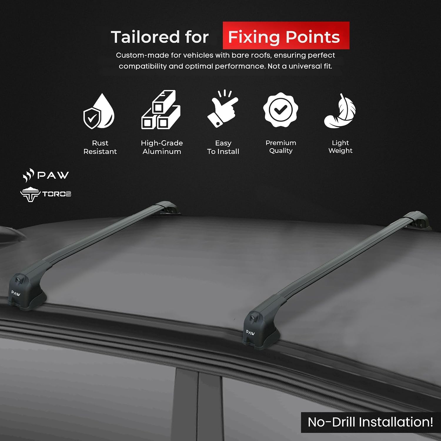 Roof Rack Cross Bars Fits Mercedes E-Series (1985-2026),330 lbs Max Load Heavy-Duty Aluminum T-Slot Bars Lockable No-Drill Installation (Black, E Sedan W212 (2009-2013) Fix Point)
