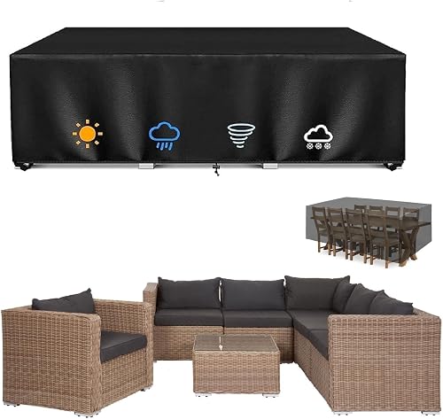 Housse De Protection Salon De Jardin 210x150x80cm Bache Table De 