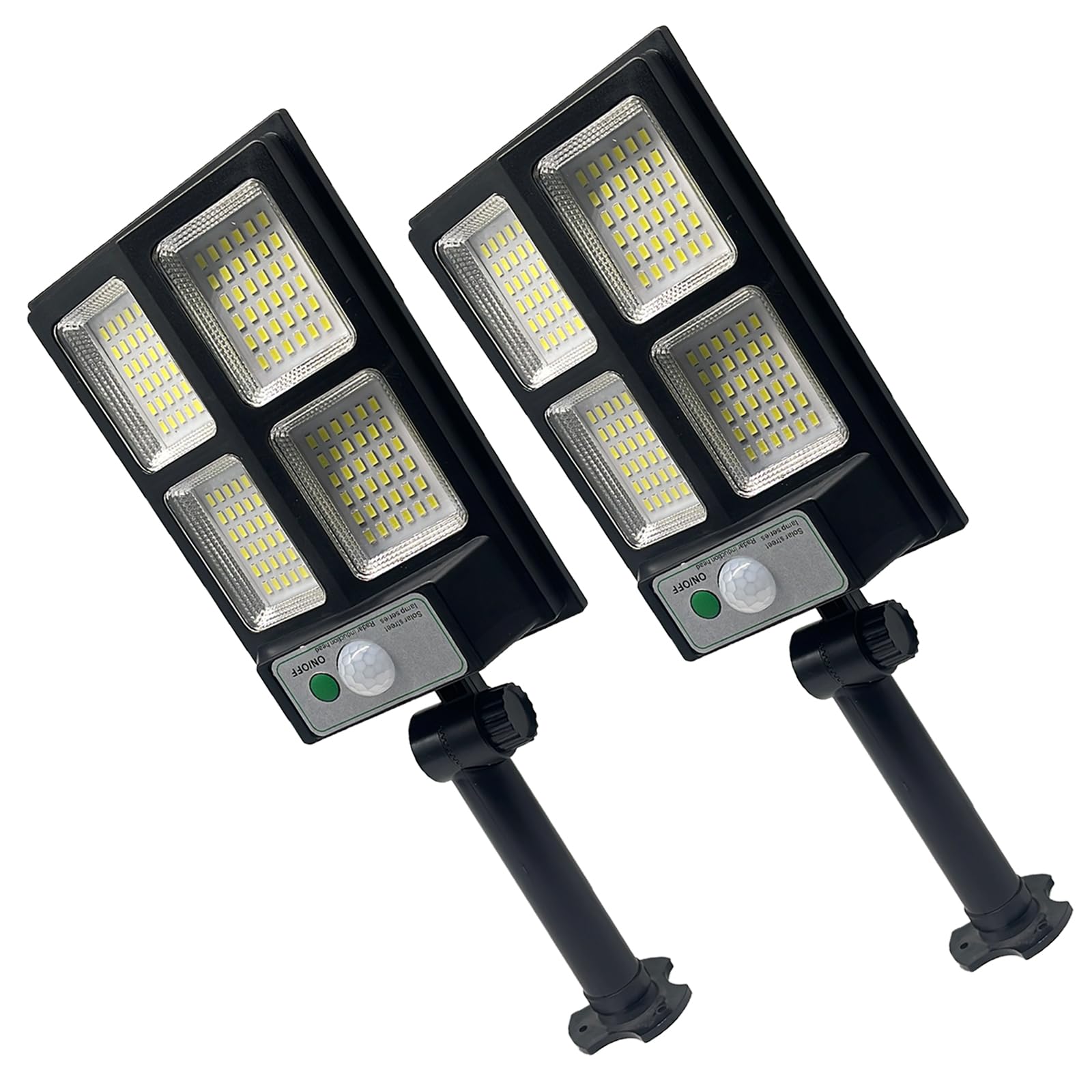 Solar Motion Lights Outdoor Waterproof 10000LM LED Security Flood Lights Dusk to Dawn for Outside Yard, Driveway, or Garden Path 2 Pack