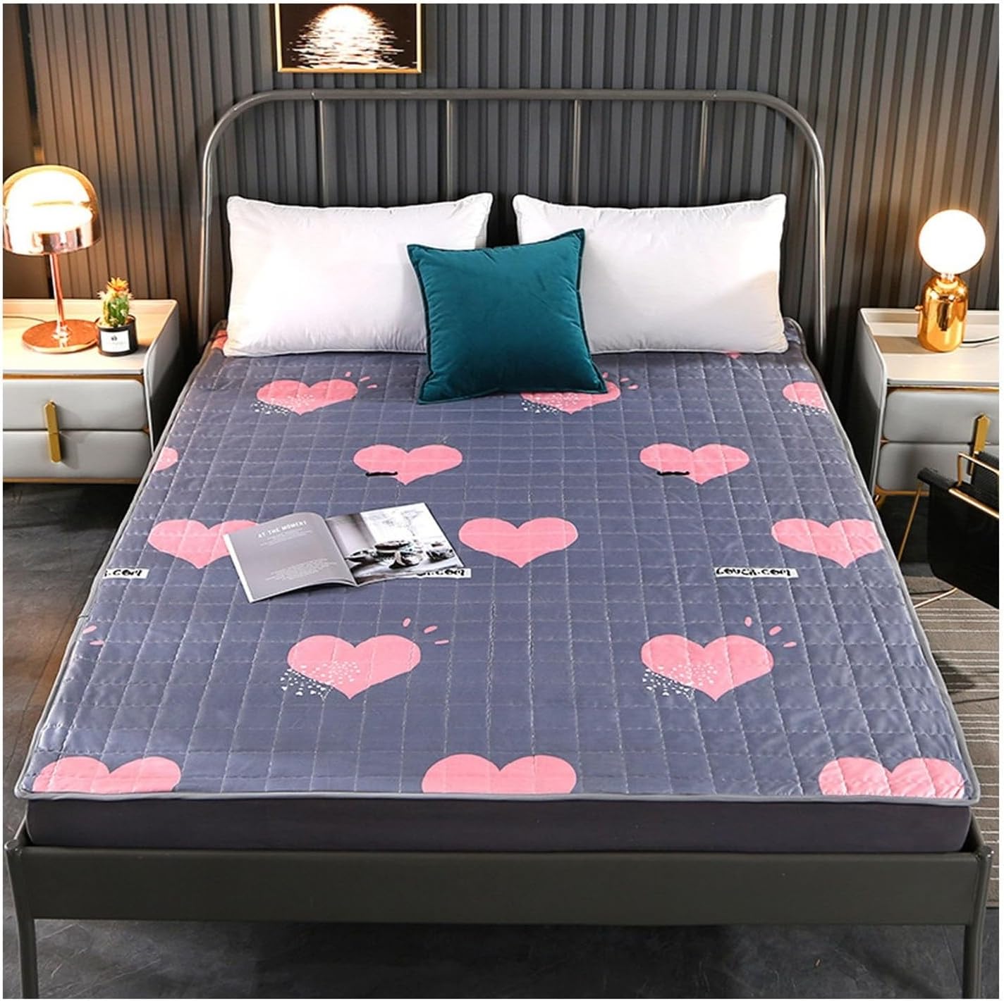 Foldable Roll Up Student Dormitory Mattress Thin Tatami Sleeping Mat Soft Not-Slip Japanese Futon Mattress Lounger Couch Floor Bed Pad Roll Out Guest Bed Sleeping Pad
