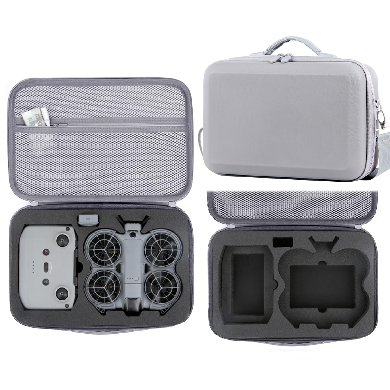 Estuche Rígido De Almacenamiento Para DJI Neo 2 – Cabe RC-N3, 4 Baterías Y Concentrador De Carga