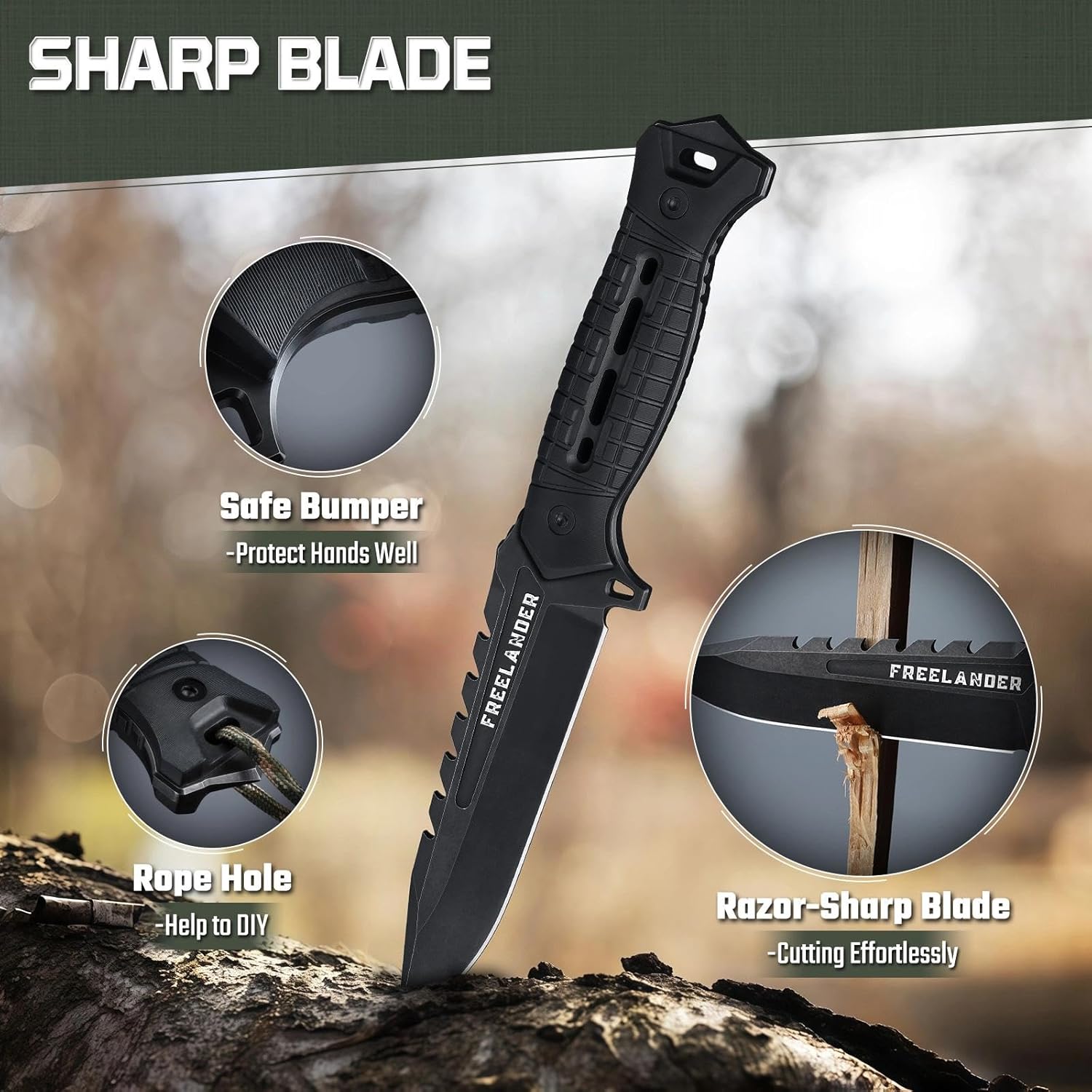Freelander Outdoor Knife Bundle With Japanese Machete