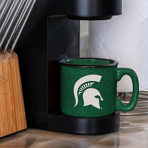 Miniatura 322 de Rico Industries NCAA Utah Utes - Taza de café personalizada de 12 onzas con logotipo grabado con láser profundo, taza de cerámica para acampar con