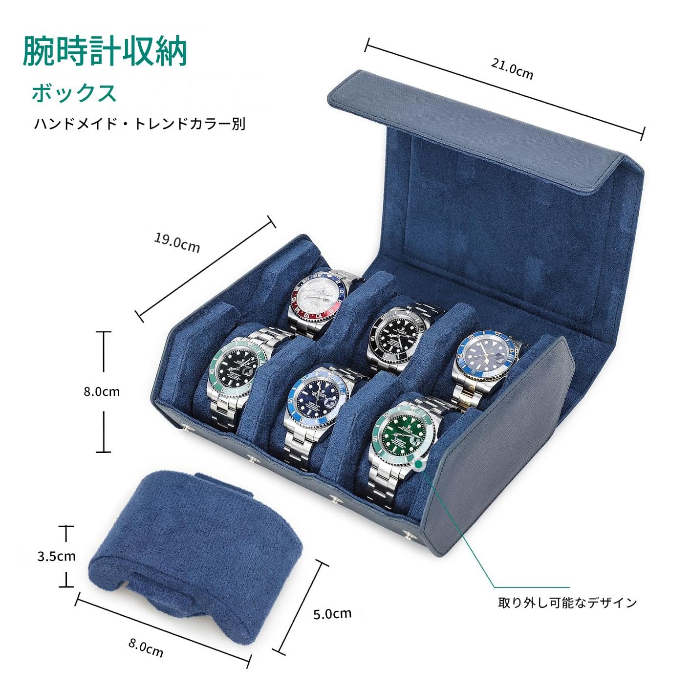 Amazon.co.jp: Contact's family 6 本用 腕時計ロール 六角型レトロ