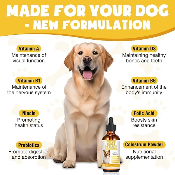 Supports Skin & Itch Comfort Drops for Dogs, Ear Wellness, Gentle Allergy Support & Skin Soothing for Dogs - 4