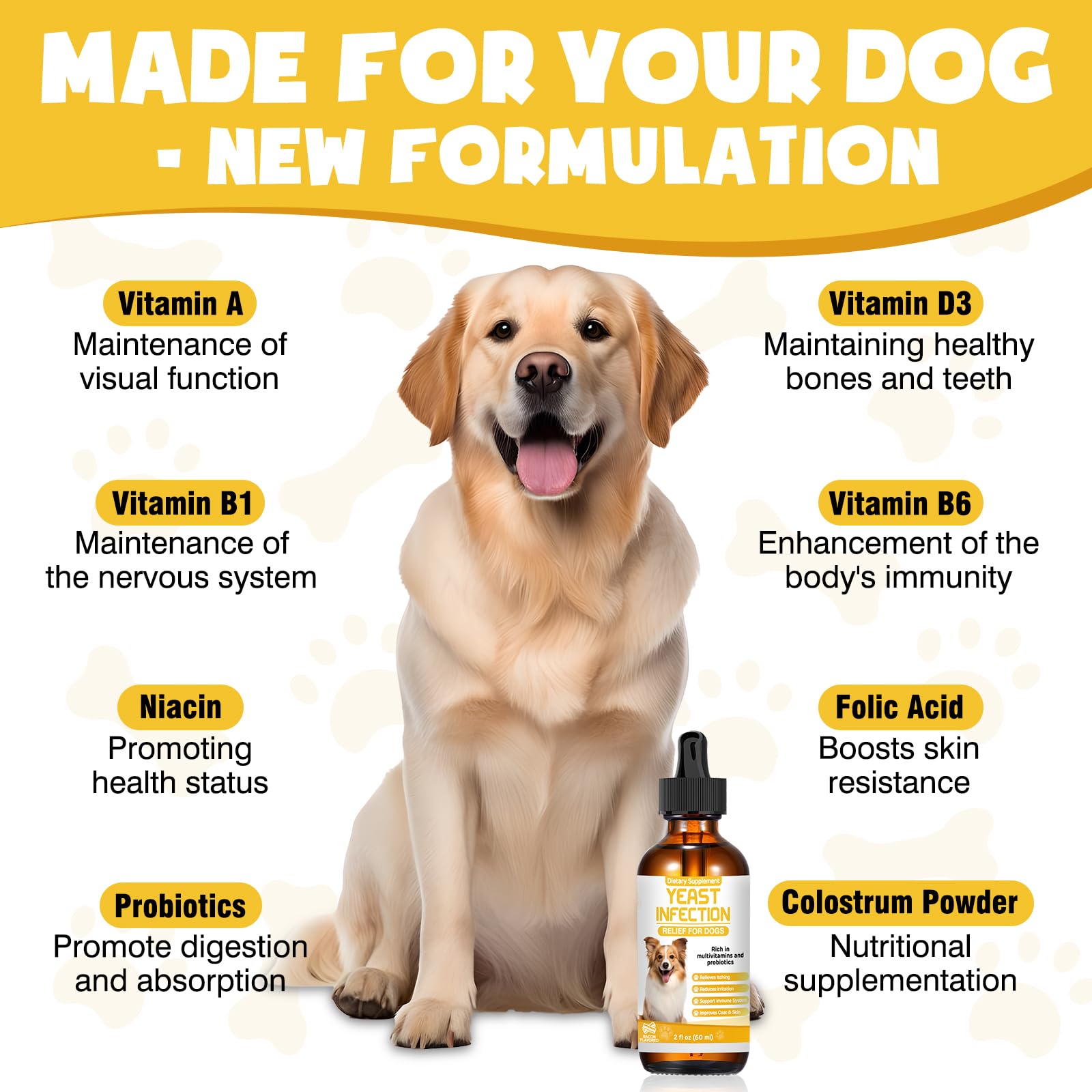 Supports Skin & Itch Comfort Drops for Dogs, Ear Wellness, Gentle Allergy Support & Skin Soothing for Dogs — view 4