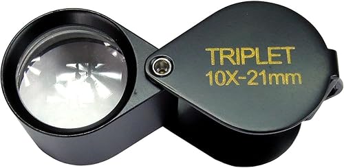 Miniatura 2 de HTS 203T1 - Lupa trilliza negra de 0.394 x 0.827 in con funda de cuero