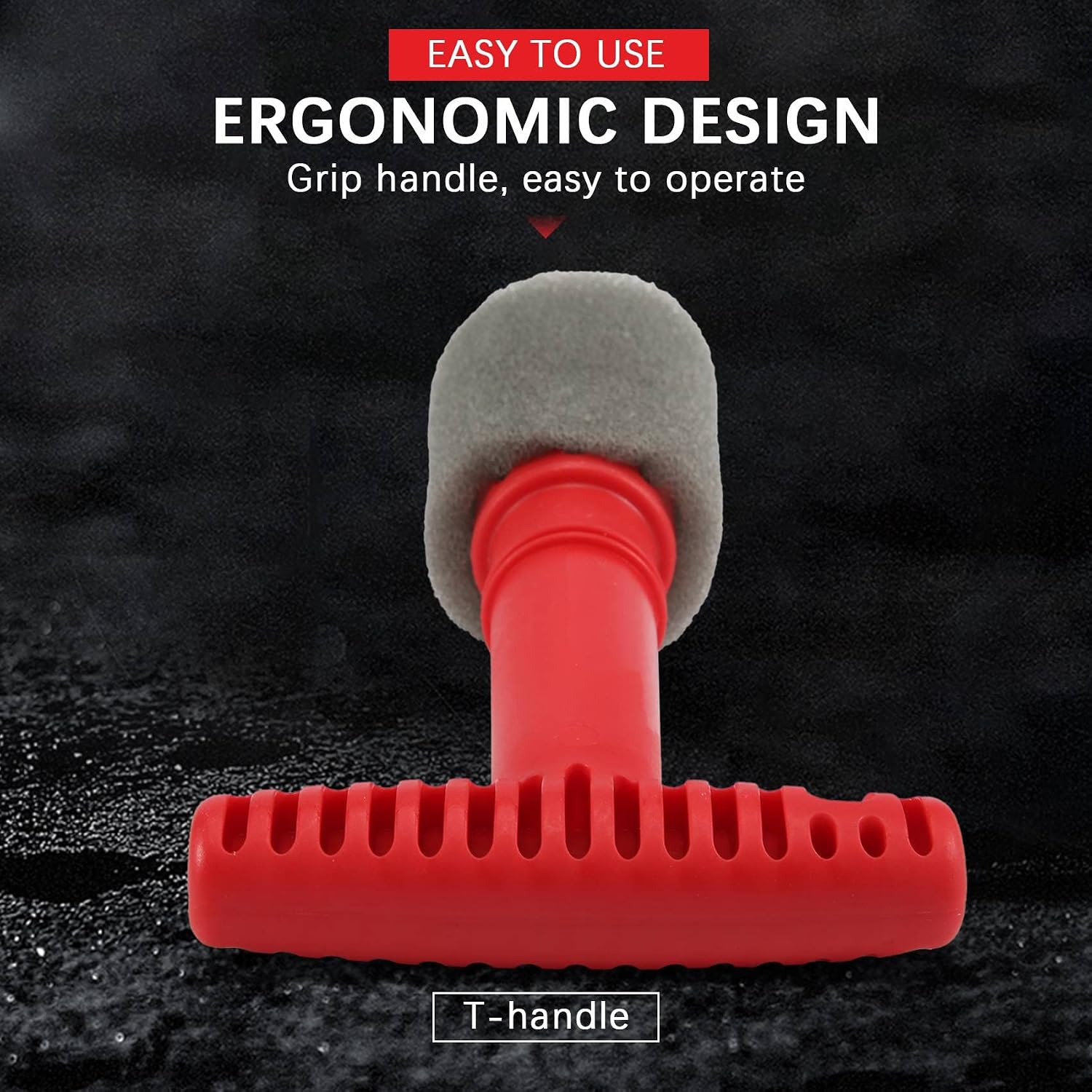 Car Wash Embedded Tire Screw Brush Lug Nut Wheel Cleaning Tools with 3 Extra Sponges