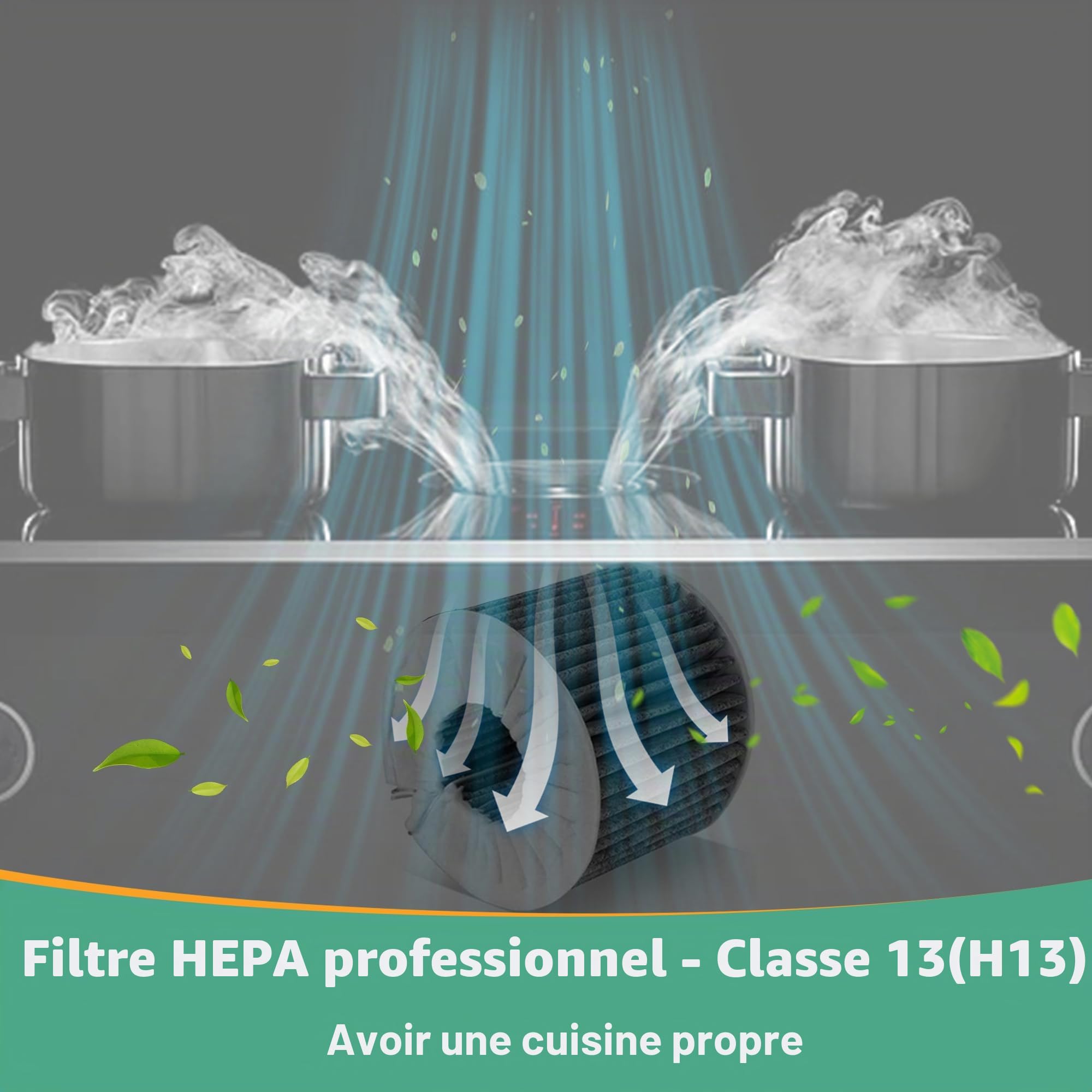 2 Filtres à Charbon Actif pour Bora Pure PUAKF, Filtre Hotte pour Bora X Pure/S Pure/PURU ou PUXU Table de Cuisson à Circulation d'air Filtre Hotte Aspirante