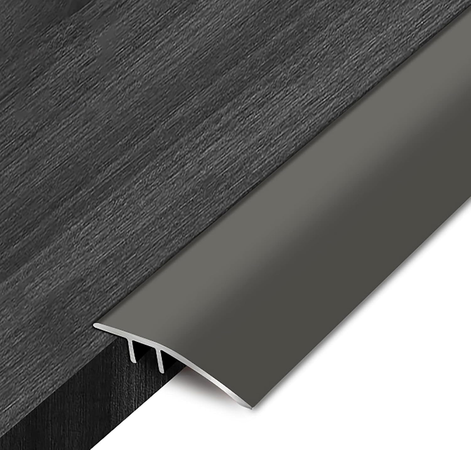 Carpet to Tile Threshold Strip,Tile Floor Transition Strips for Uneven Floors, Doorway/Room Floor Joining Strips, Cuttable Edge Trim Strips,Silver