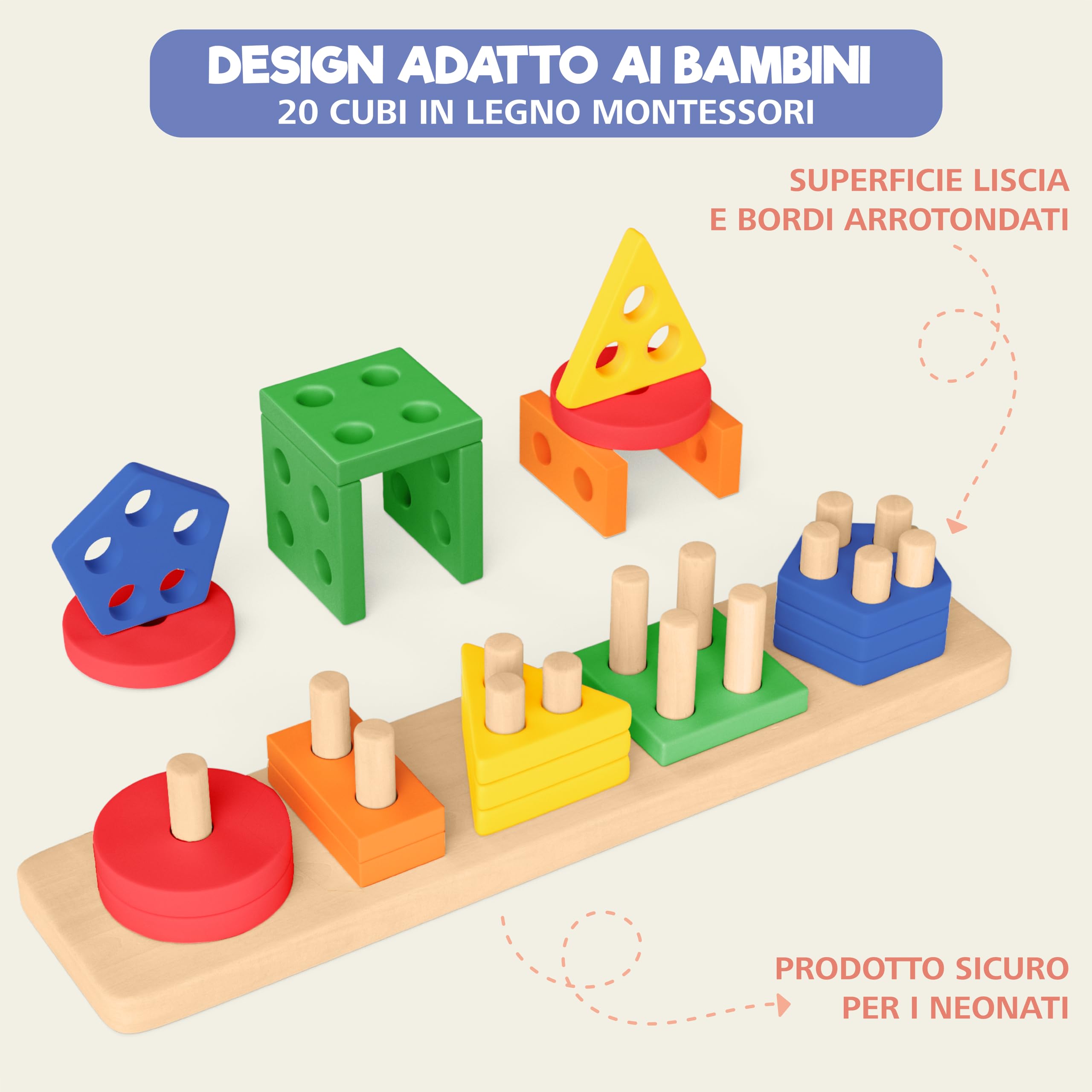 Sweety Fox Giochi Montessori 2 Anni - Giochi di Attività e Sviluppo 1 2 3 Anni - Giochi Bambini 2 Anni